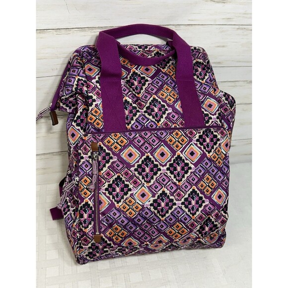 Vera Bradley Lighten Up Frame Backpack - Dream Diamonds Bag Large 23223-J82 main image 16